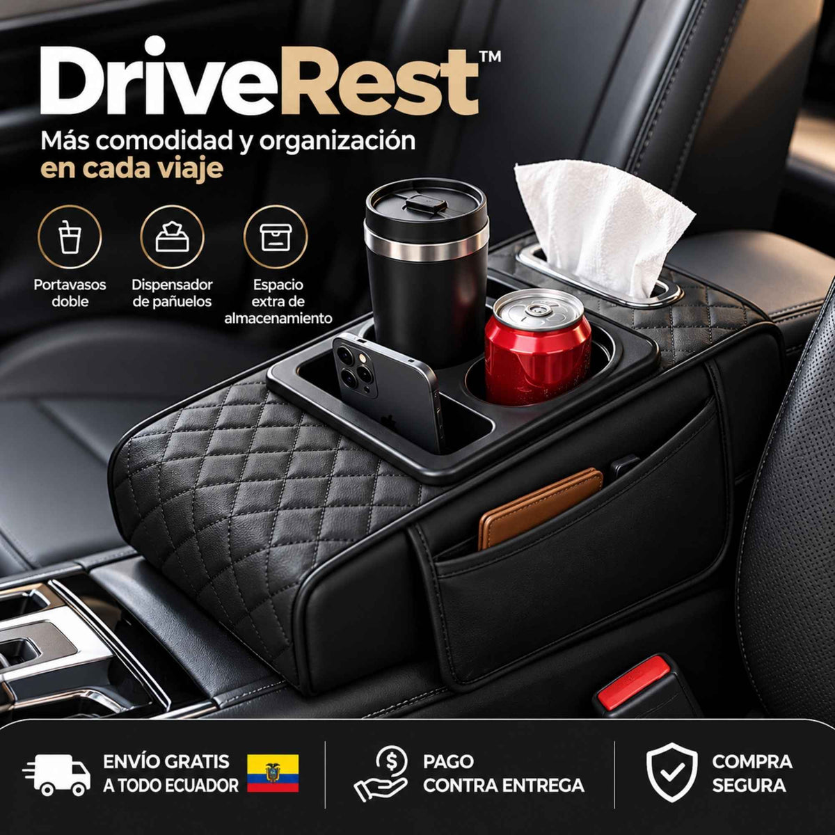 DriveRest™ | Más comodidad y organización en cada viaje