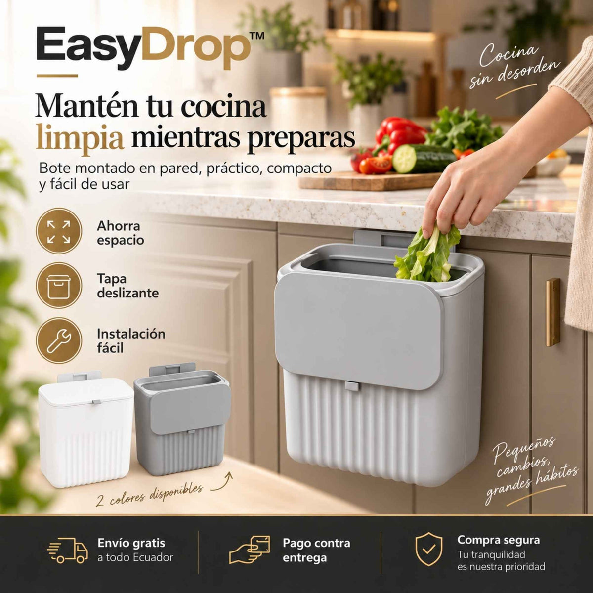 EasyDrop™ | Mantén tu cocina limpia mientras preparas